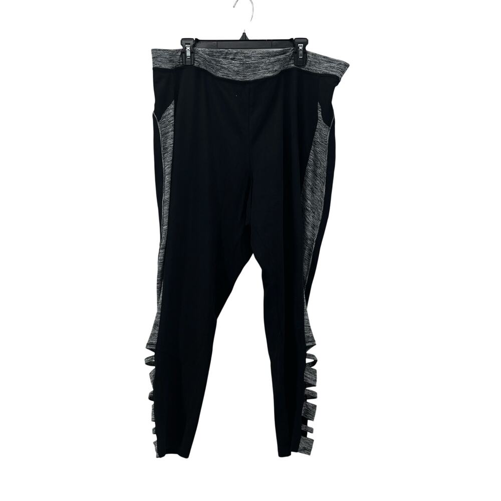 Catherines Womens Sz 3X Active Leggings Athletic Cotton Blend